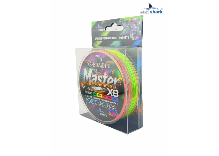 Шнур EastShark Master PE X8 200м 0,16мм #1 multicolor