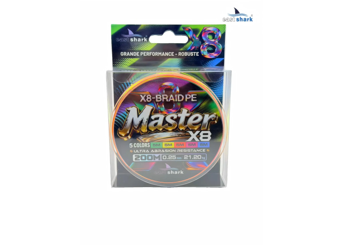 Шнур EastShark Master PE X8 200м 0,16мм #1 multicolor