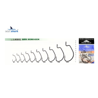Крючок офсетный EastShark Worm Hook №4/0 (уп.5 шт)