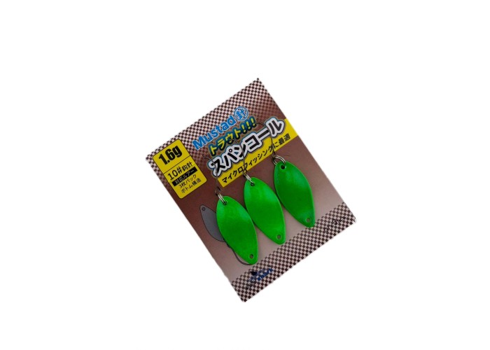 Блесна колеблющаяся EastShark Fine Bite 1,6 г Green (уп. 3 шт)