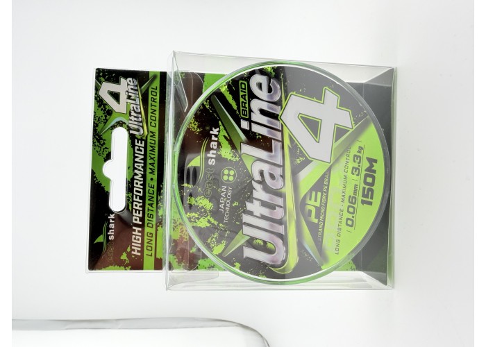 Шнур EastShark Ultra Line X4 150м 0,08мм зеленый