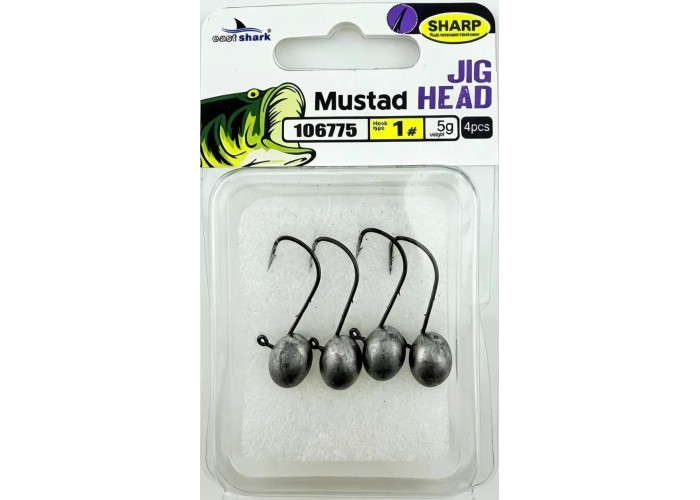 Джиг-головка EastShark JigHead 5 г крючок №1 ( уп. 4 шт)