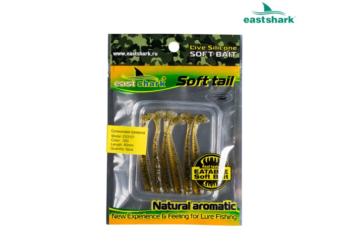 Силиконовая приманка ES3101 60 мм (6 шт/уп) color: 050