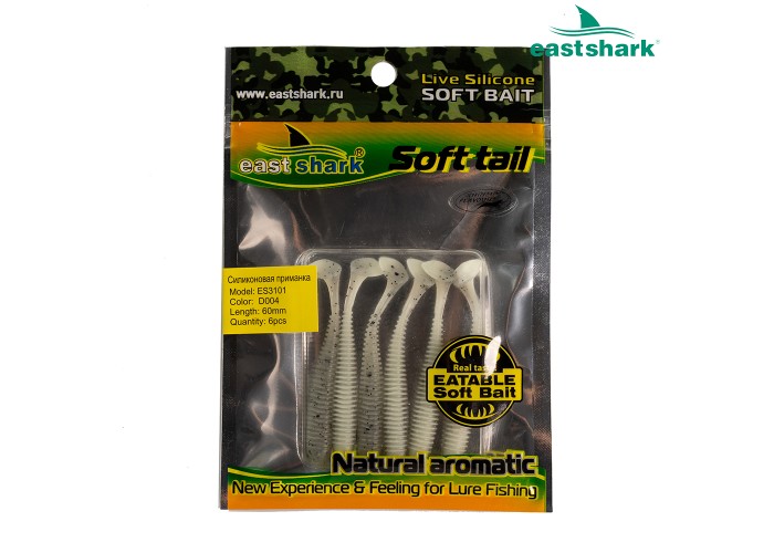 Силиконовая приманка ES3101 60 мм (6 шт/уп) color: D004