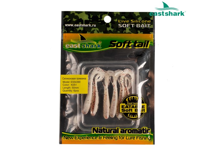 Силиконовая приманка ES54390 50 мм (6 шт/уп) color: K051