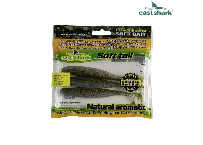 Силиконовая приманка ES3118 120 мм (3 шт/уп) color: D020