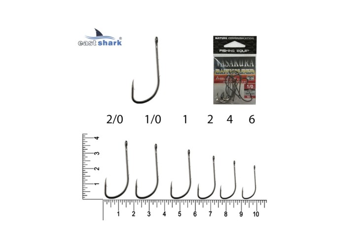 Крючки NEW EastShark Vasakura BAITHOLDER № 10 BL 