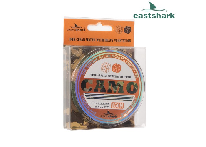 Леска EastShark 3D CAMO 150 м 0,35 мм зеленая