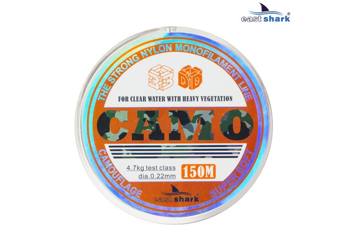 Леска EastShark 3D CAMO 150 м 0,35 мм зеленая