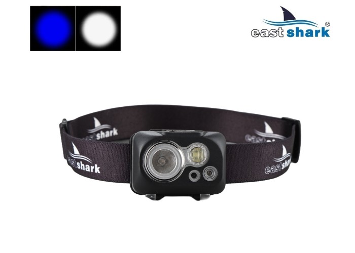 Фонарь налобный EastShark SLS-22922 синий свет
