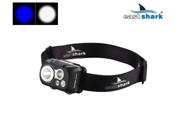 Фонарь налобный EastShark SLS-22922 синий свет