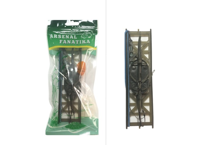 АРСЕНАЛ ФАНАТИКА "Флэт" оснащенная на мотовиле (2 крючка) 40 гр.