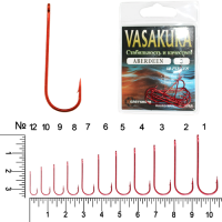 Крючки ABERDEEN Red Vasakura № 5 (уп/10 шт)