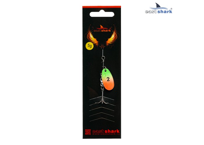 Блесна вращающаяся (уп./5шт.) EastShark Screw размер-2 (5 грамм) col.#781