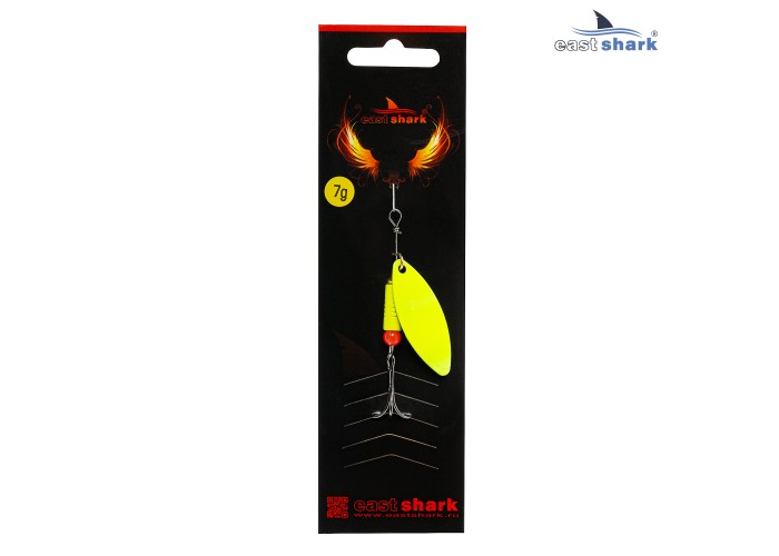 Блесна вращающаяся (уп./5шт.) EastShark Longer размер-4 (11,5 грамм) col.#669