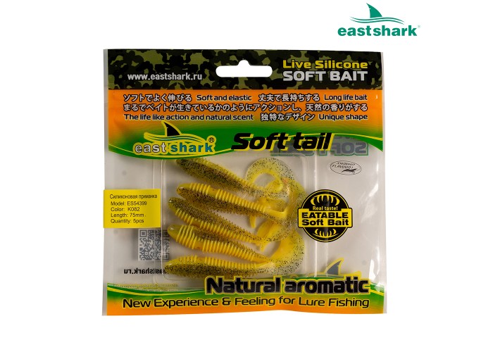 Силиконовая приманка ES54399 75 мм (5 шт/уп) color: K082