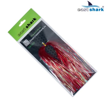 Люрекс EastShark большая упаковка "Чешуя" красный
