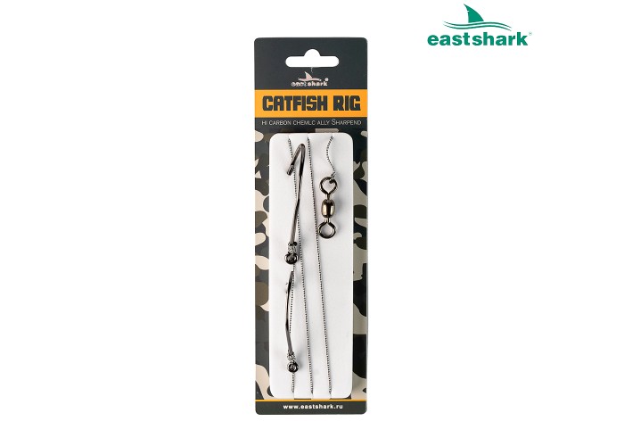 Оснастка на сома 2 крючка 6/0-4/0 80 см