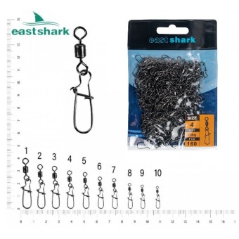 Вертлюг + карабин Американка техническая упаковка 190 шт №9