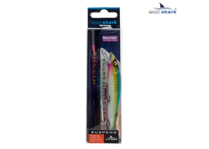 Воблер EastShark Kudo 9.5см. 10г. 0.8-1m Suspending col.#002