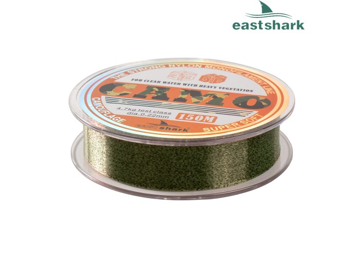 Леска EastShark 3D CAMO 150 м 0,35 мм зеленая