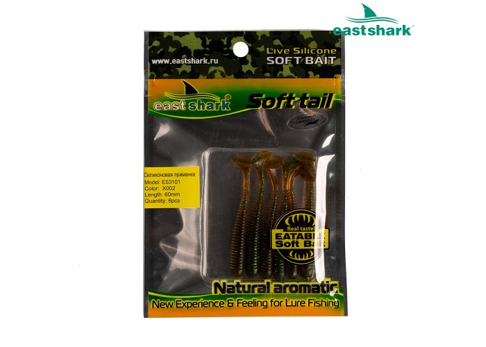 Силиконовая приманка ES3101 60 мм (6 шт/уп) color: X002