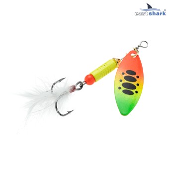 Блесна вращающаяся (уп./5шт.) EastShark Zander размер-3 (9.5 грамм) col.#540