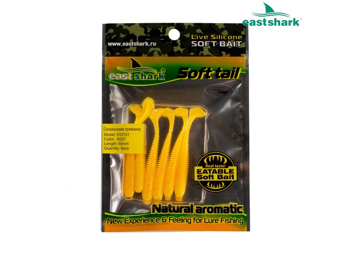 Силиконовая приманка ES3101 60 мм (6 шт/уп) color: K027