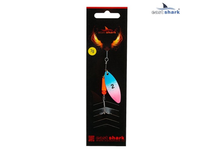 Блесна вращающаяся (уп./5шт.) EastShark Longer размер-2 (7 грамм) col.#649