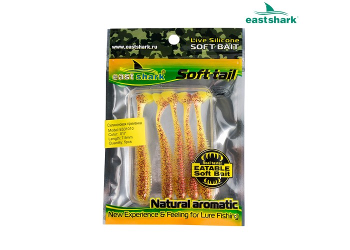 Силиконовая приманка ES31010 75 мм (5 шт/уп) color: 017