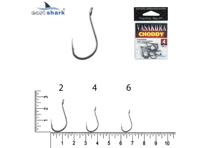Крючки тефлон NEW EastShark Vasakura CHOODY № 2