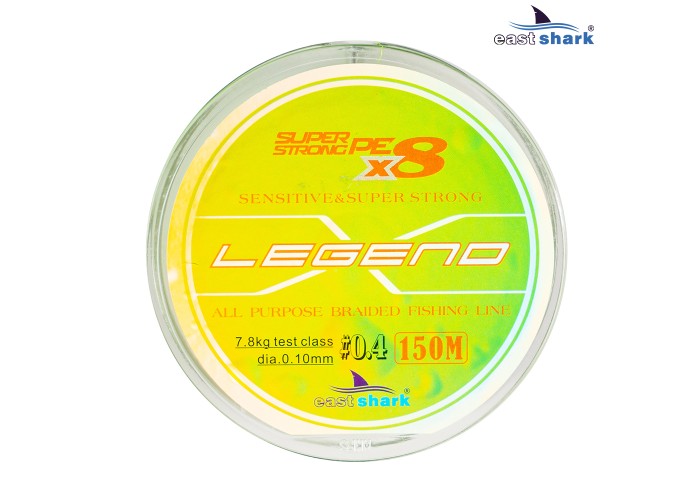 Шнур EastShark Legend X8 150м 0,14мм #0,8 зеленый