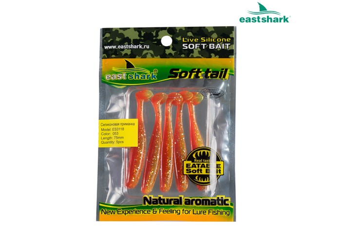 Силиконовая приманка ES3118 75 мм (5 шт/уп) color: 053