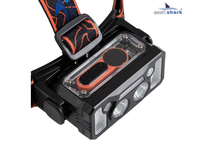 Фонарь налобный EastShark FA-T 143 Белый/Синий/Красный свет