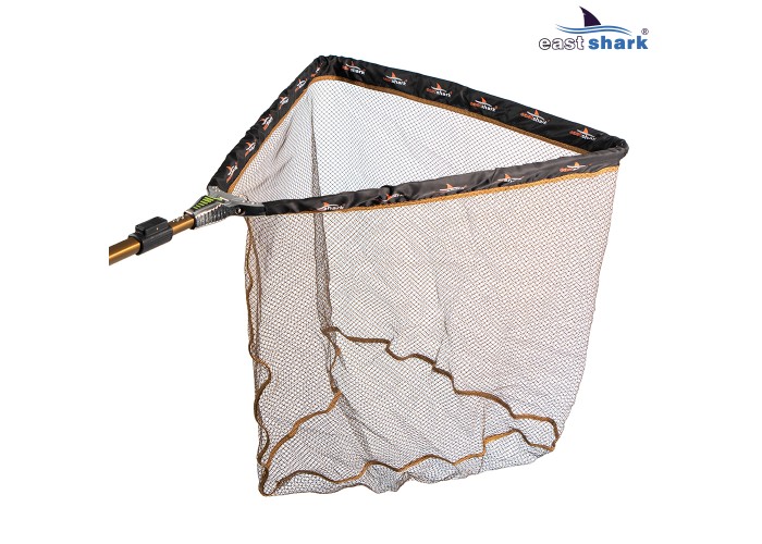 Подсак треугольный прорез. 70*70 ручка 2.4 м