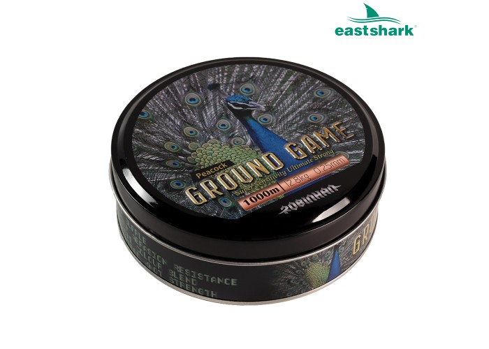 Леска Ground Game 1000 м 0,40 PEACOCK светло-зеленая