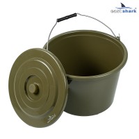 Ведро EastShark для прикормки с крышкой 10L 003S
