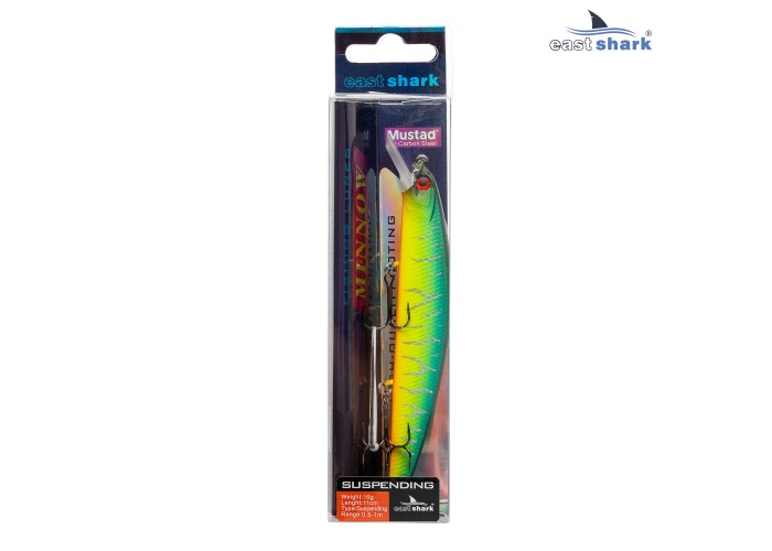 Воблер EastShark Minnow 11см. 16г. 0.5-1m Suspending col.#004