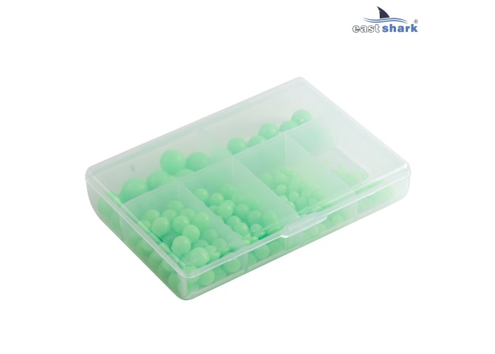 Набор пластиковых бусин XA-9038-B фосфорные зеленые 