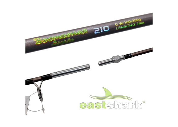 Удилище Крокодил ES коричневый с резьбой (100-250 гр) 1.8 м