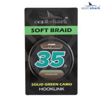 Поводковый материал мягкий Solid green camo 35 lb 20 m