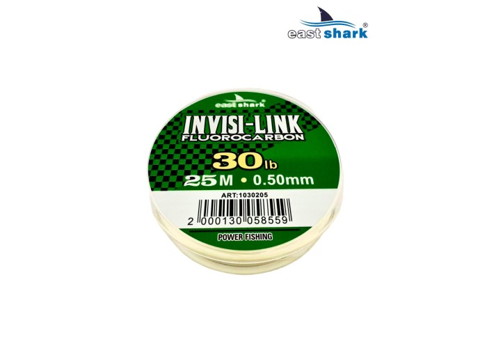 Леска Fluorocarbon EastShark INVISI-LINK 25м 0,35 мм