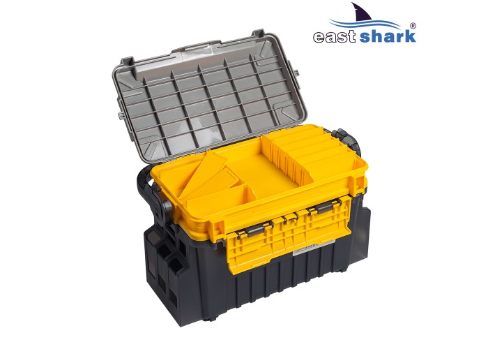 Ящик рыболовный EastShark MB-707 желтый большой