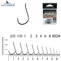 Крючки NEW EastShark Vasakura CHINU № 10 BL