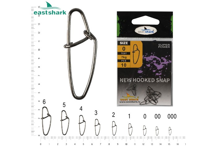 Застежка (Hooked snap) № 0 (уп./10шт.)