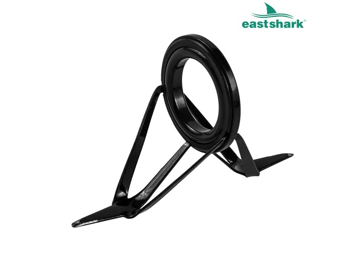 Кольцо керамика + вставка 2 ножки черное 50 мм.