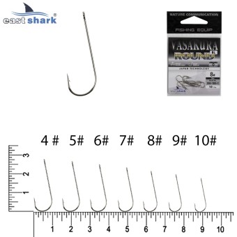 Крючки NEW EastShark Vasakura ROUND № 9 BL