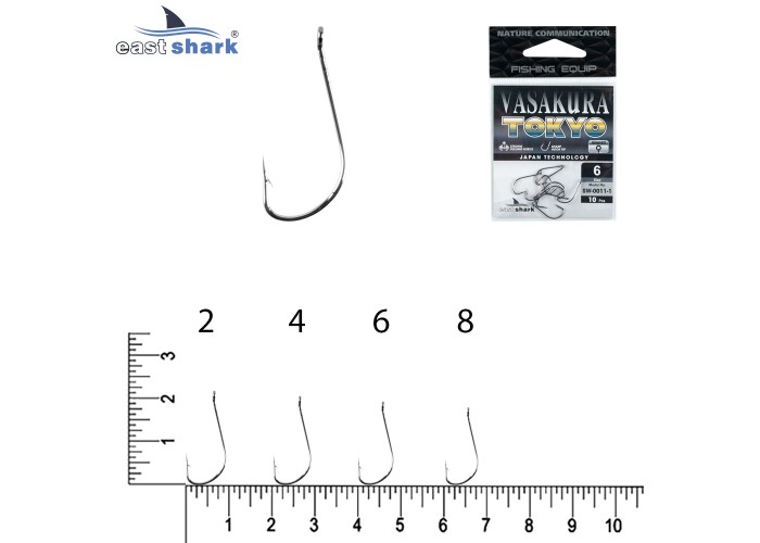 Крючки NEW EastShark Vasakura TOKYO № 2