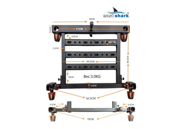 Педана регулируемая EastShark TFA 007