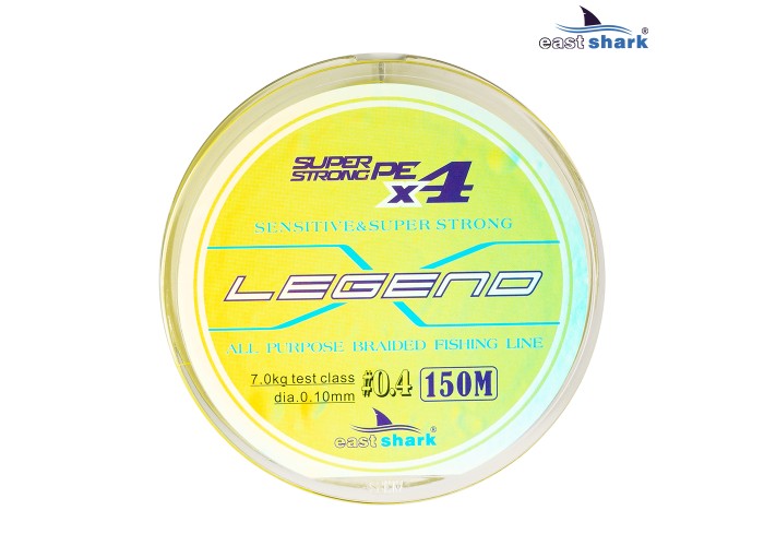 Шнур EastShark Legend X4 150м 0,16мм #1,0 желтый